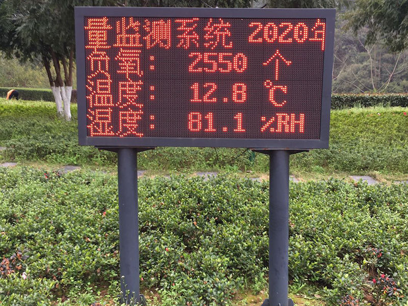 環境監測公園負氧離子LED顯示發布系統